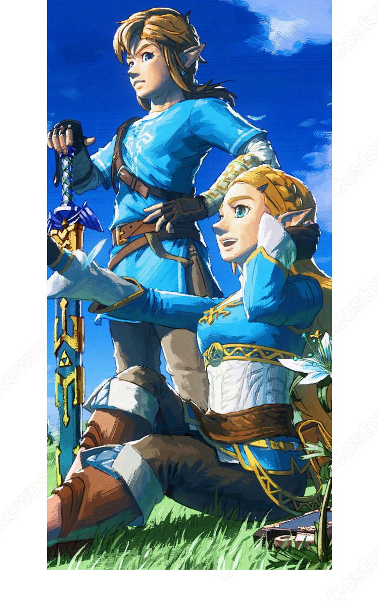 ゼルダ 普段着 コスプレ衣装 『ゼルダの伝説 ブレス オブ ザ ワイルド』 cosplay 仮装 変装-1