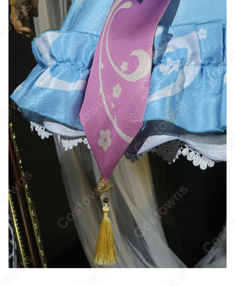 原神 神里綾華 新コスチューム 花時に訪れた手紙 コスプレ衣装-12