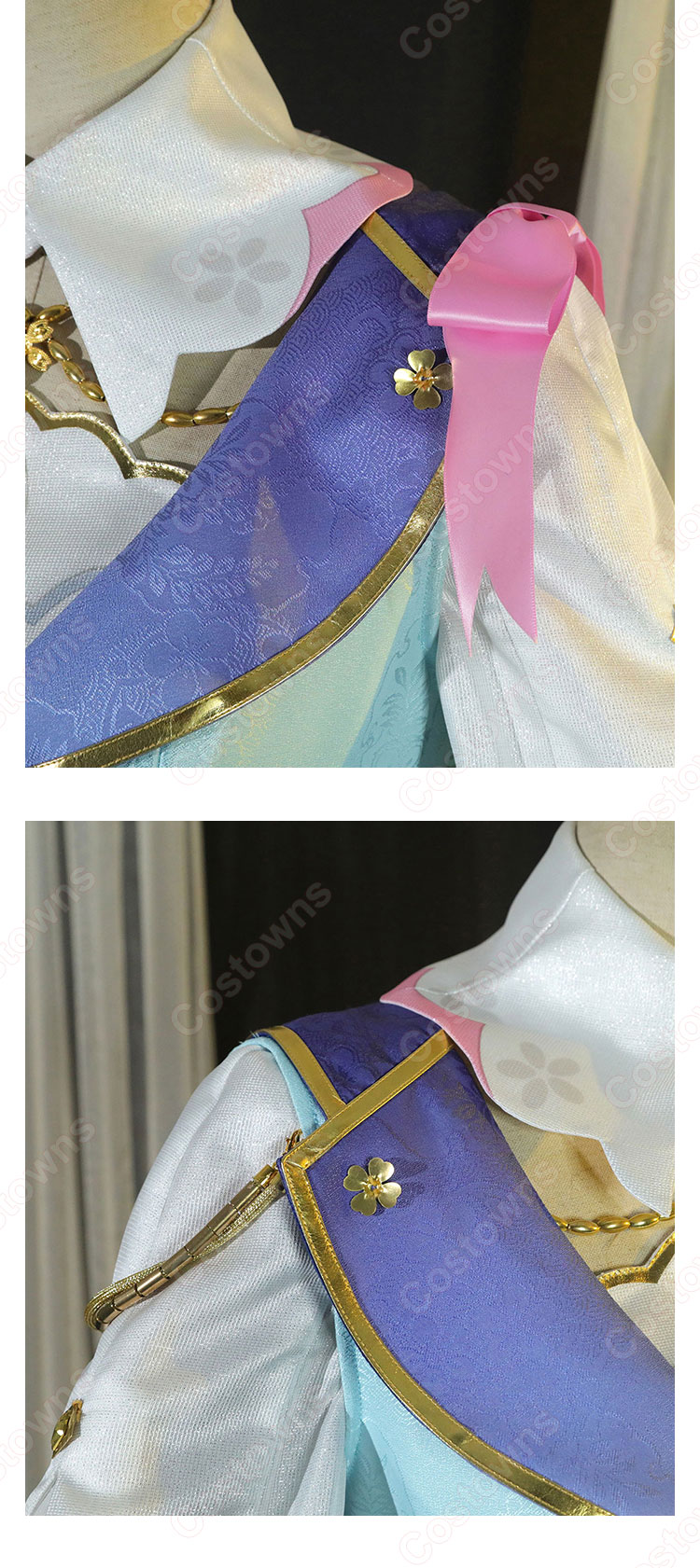 原神 神里綾華 新コスチューム 花時に訪れた手紙 コスプレ衣装-6