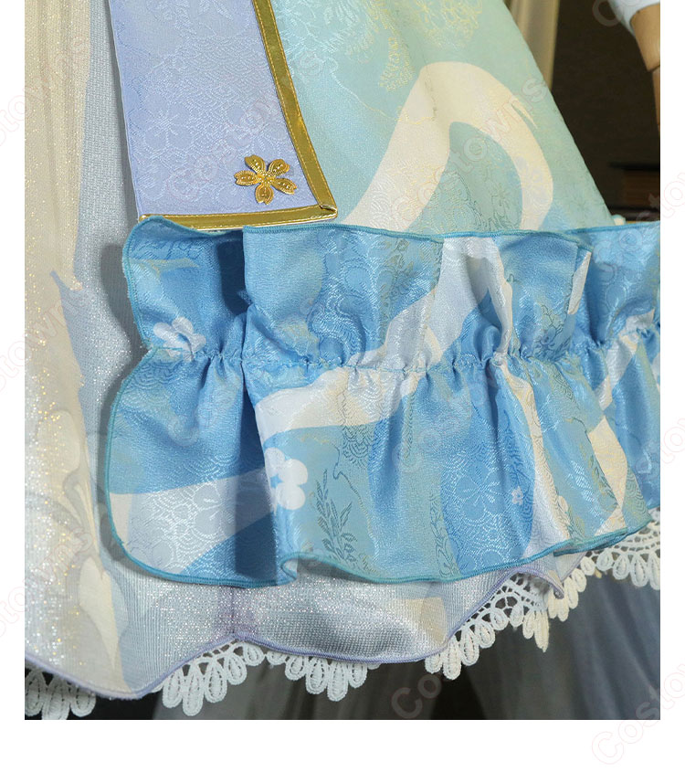 原神 神里綾華 新コスチューム 花時に訪れた手紙 コスプレ衣装-9