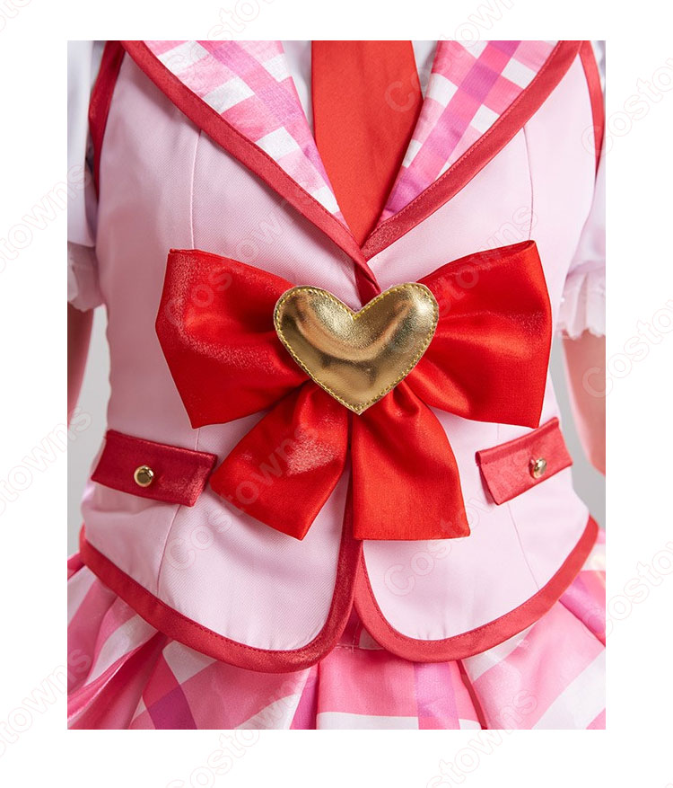 アイカツ! 星宮いちご コスプレ衣装 ピンクステージコーデドレス-5