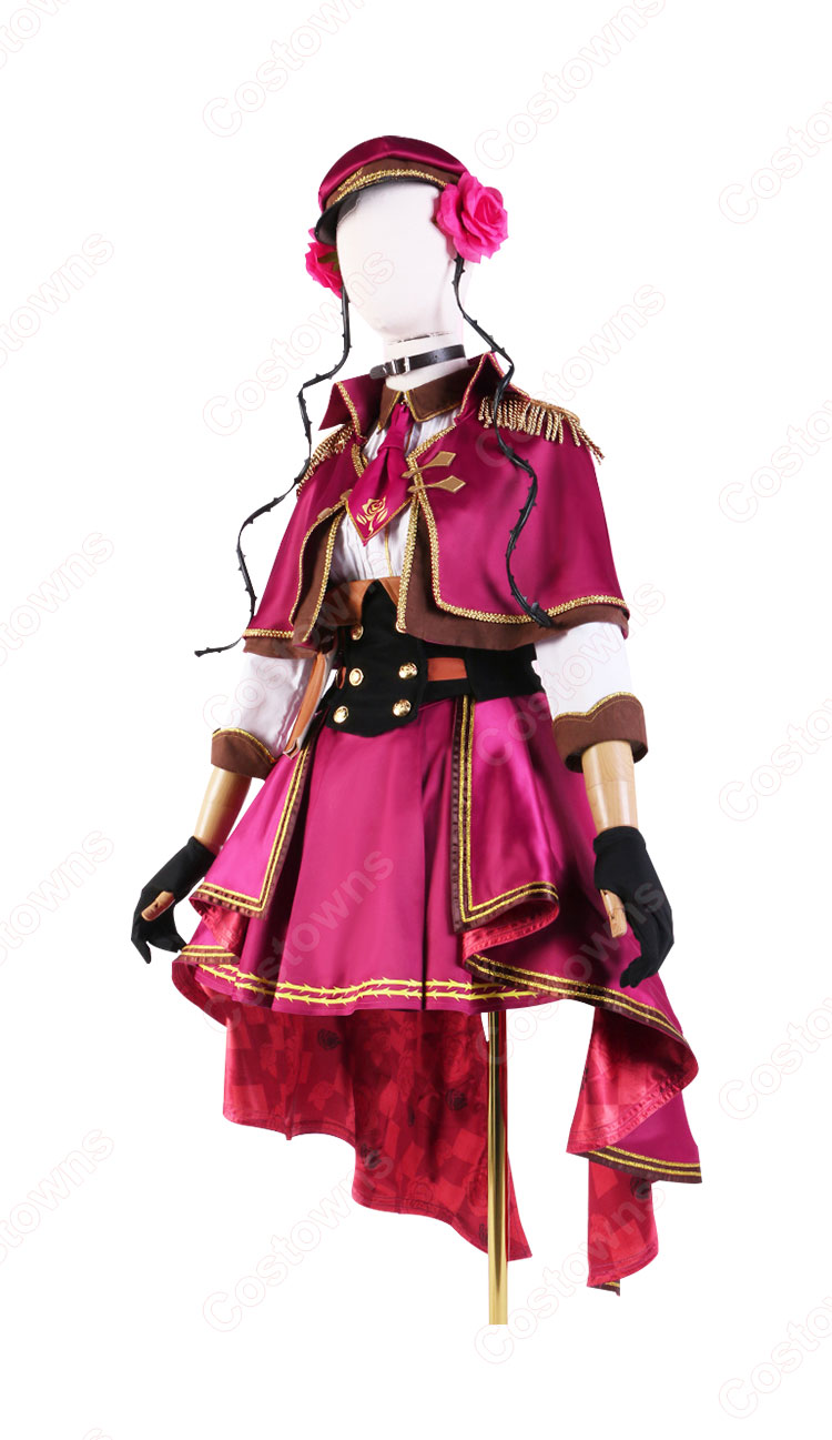 にじさんじ Rosemi Lovelock (ロゼミ・ラブロック) 戦うアイドル コスプレ衣装 VTuber 軍服 cosplay 仮装 変装-2