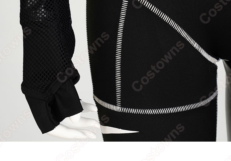ウェンズデー・アダムス コスプレ衣装 全身タイツ-10