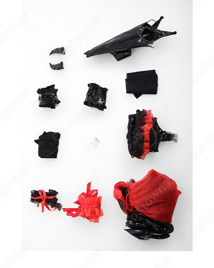 時崎狂三 ビキニ風 小悪魔 コスプレ衣装 『デート・ア・ライブ』 cosplay 仮装 変装-8