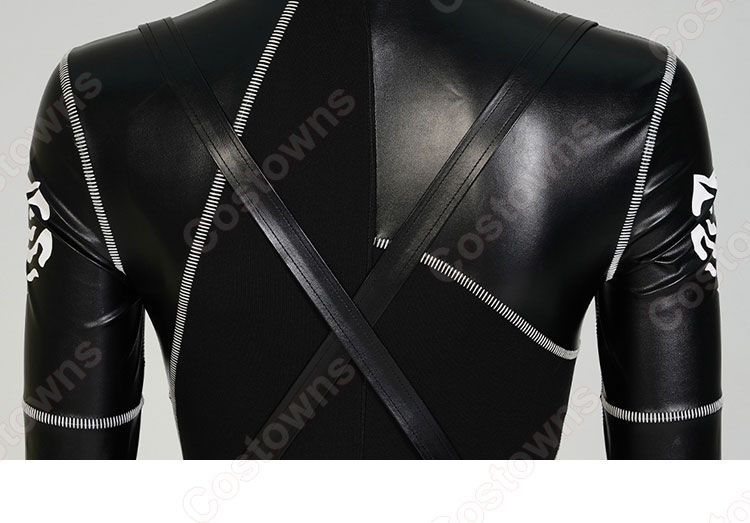 ウェンズデー・アダムス コスプレ衣装 全身タイツ-9