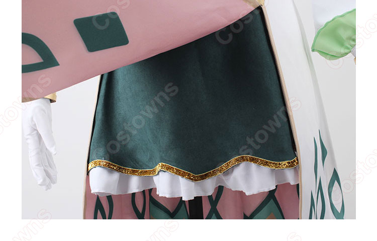 ウマ娘 グラスワンダー 新衣装 コスプレ衣装 『ウマ娘 プリティーダービー』 セイントジェード・ヒーラー cosplay 仮装 変装-10