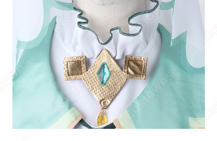 ウマ娘 グラスワンダー 新衣装 コスプレ衣装 『ウマ娘 プリティーダービー』 セイントジェード・ヒーラー cosplay 仮装 変装-6