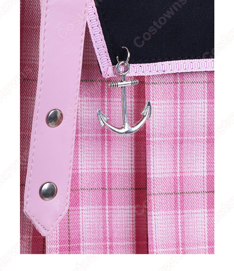 ホロライブ 2期生 湊あくあ 新衣装 制服 コスプレ衣装 VTuber cosplay 仮装 変装-10