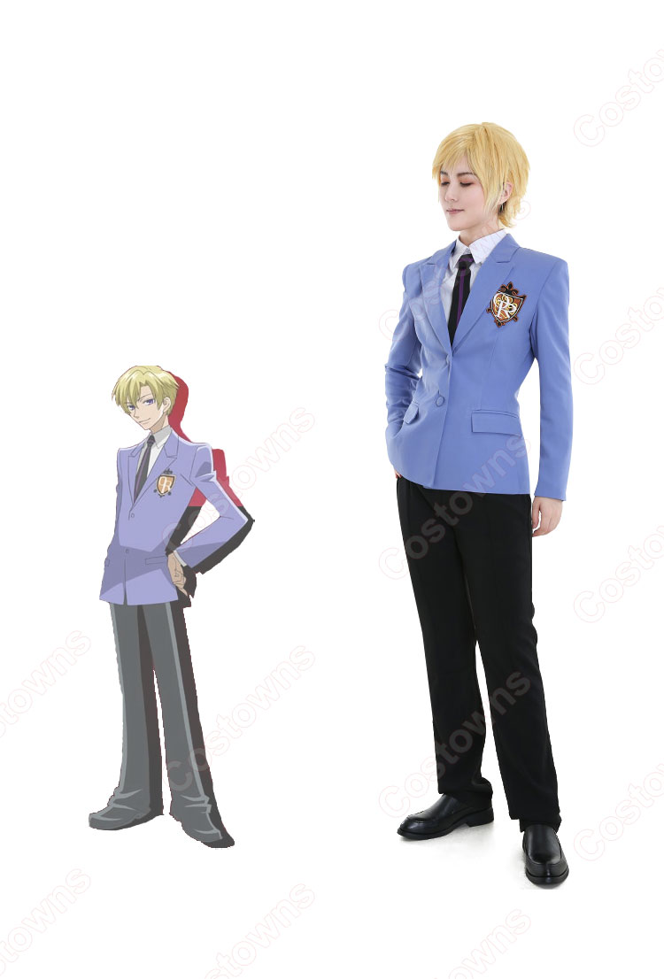 桜蘭高校ホスト部 制服 須王環 藤岡ハルヒ コスプレ衣装-1