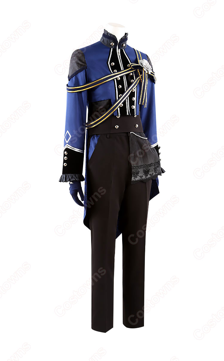 あんスタ！UNDEAD 青藍人形館〜ロマネスク〜 コスプレ衣装 『あんさんぶるスターズ！！』 朔間零 羽風薫 大神晃牙 乙狩アドニス cosplay 仮装 変装-3