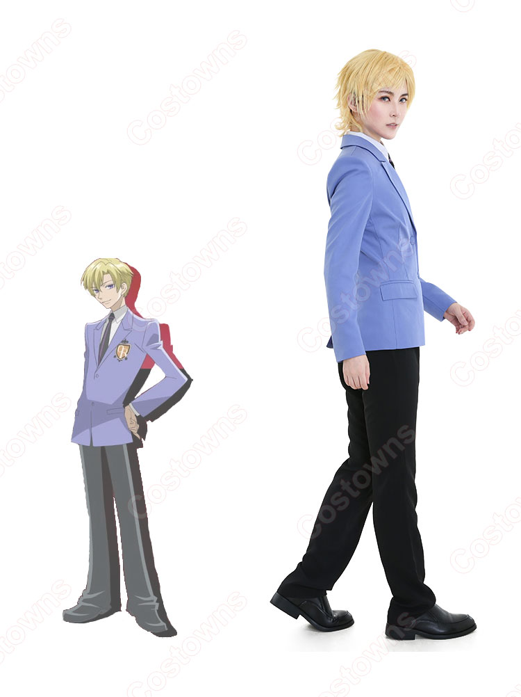 桜蘭高校ホスト部 制服 須王環 藤岡ハルヒ コスプレ衣装-5