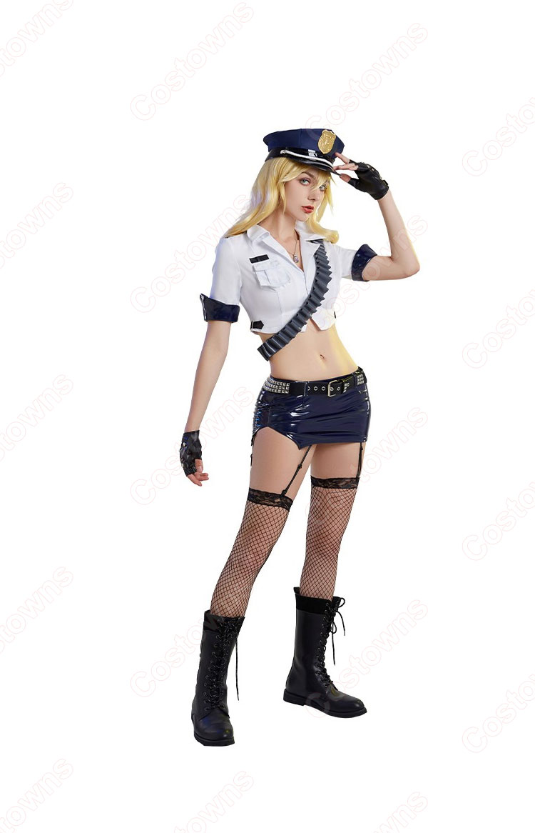 パンティ 警察官 コスプレ衣装 『パンティ&ストッキングwithガーターベルト』 デイモン姉妹 cosplay 仮装 変装-3