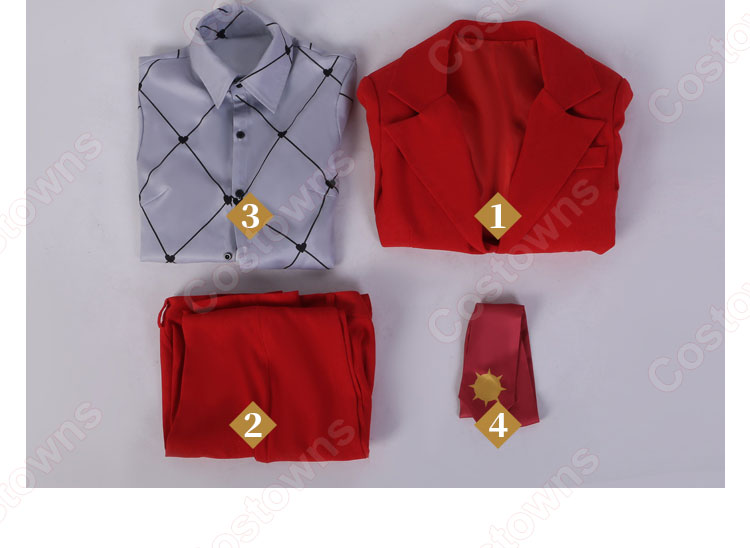 HIGH CARD クリス・レッドグレイヴ コスプレ衣装-8