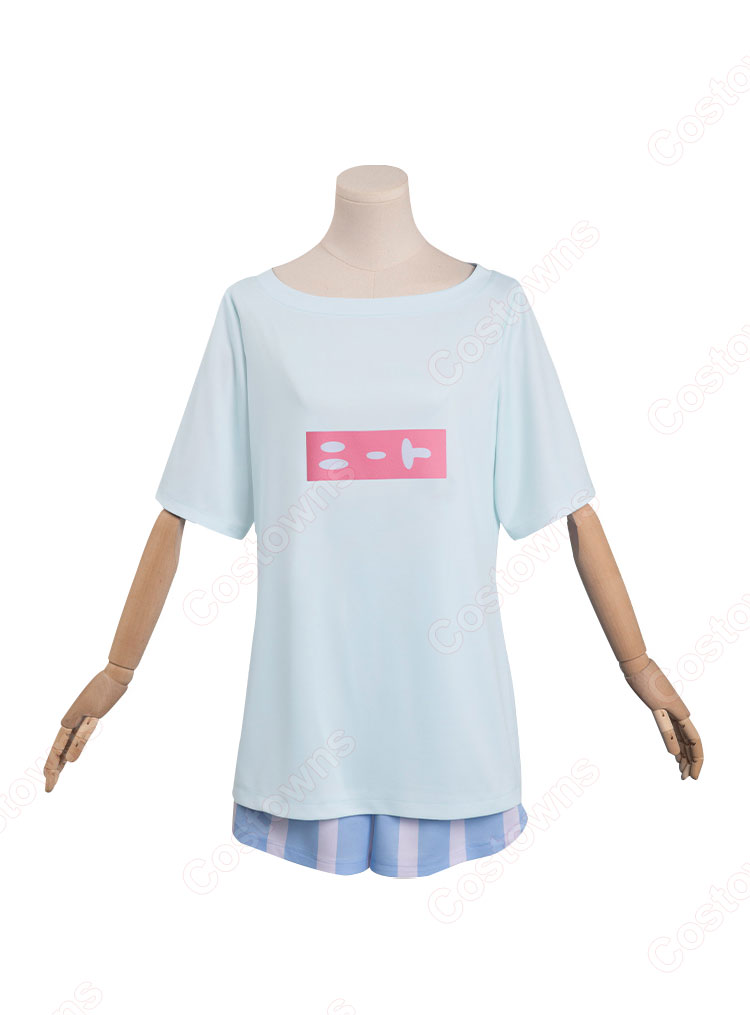 お兄ちゃんはおしまい! 緒山まひろ 部屋着Ver コスプレ衣装(Tシャツ、ショートパンツ)-1