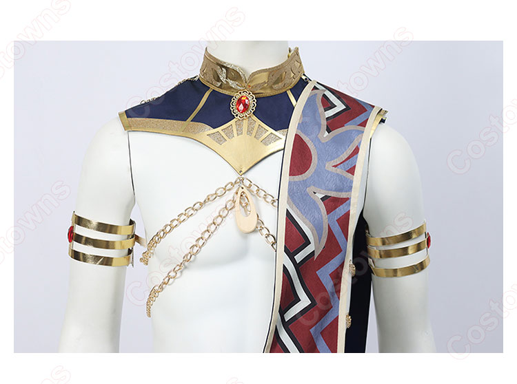 あんスタ! 鬼龍紅郎 舞闘会衣装 コスプレ衣装 『あんさんぶるスターズ!!』 SHUFFLE×烈火の舞闘祭 拳に宿る炎 cosplay 仮装 変装-3