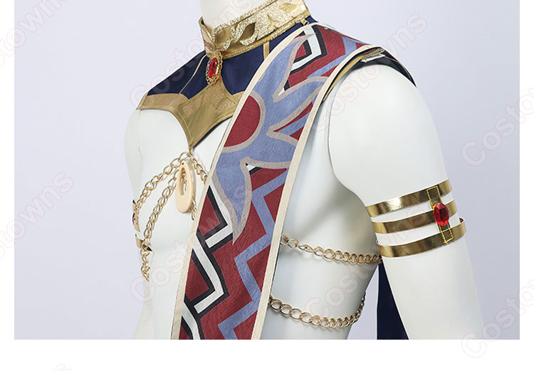 あんスタ! 鬼龍紅郎 舞闘会衣装 コスプレ衣装 『あんさんぶるスターズ!!』 SHUFFLE×烈火の舞闘祭 拳に宿る炎 cosplay 仮装 変装-4