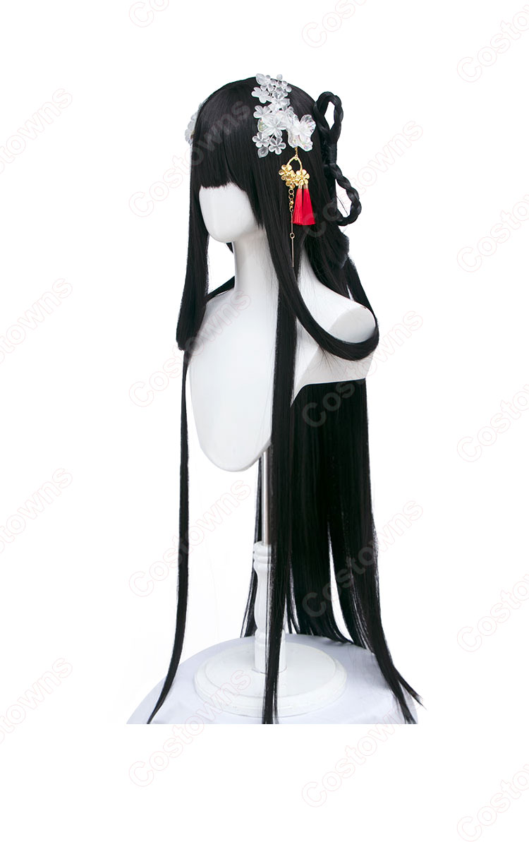 アズールレーン 逸仙(イーシェン) 螓首蛾眉 コスプレウィッグ-4