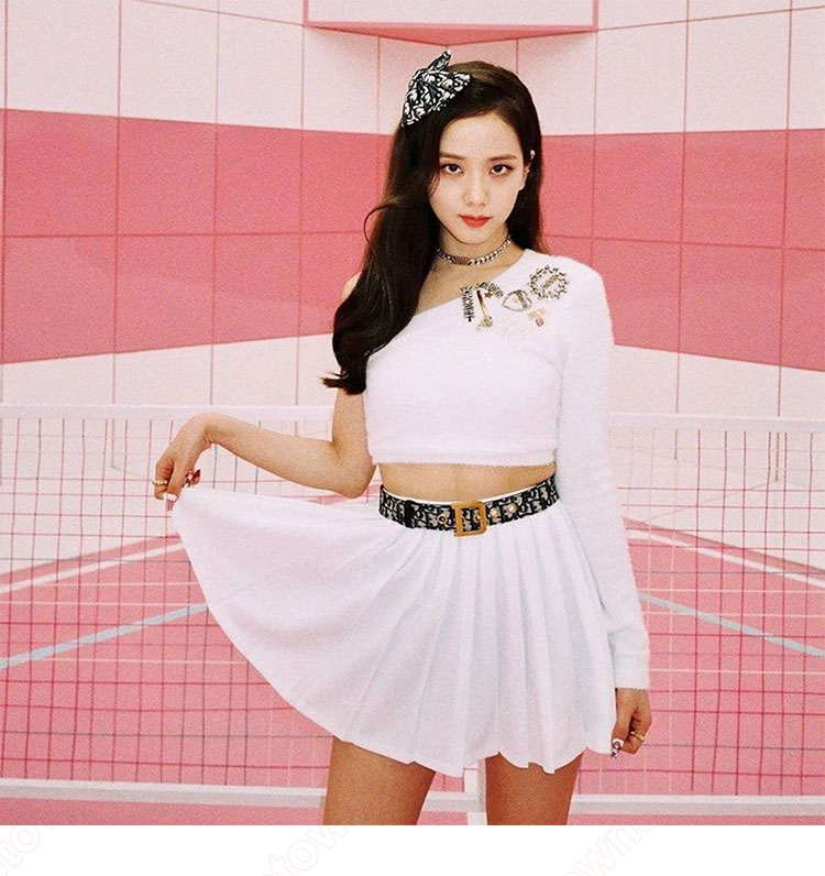 BLACKPINK ジス ジャズダンス衣装 「Ice Cream」 MVダンス服 変装 韓国 アイドルスタイル衣装 コスプレ衣装 ステージ衣装 ジャズ団体服-2