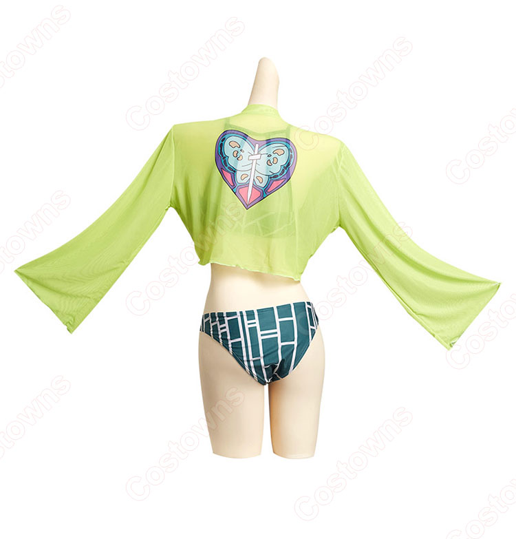 二次創作 ジョジョの奇妙な冒険 空条徐倫 水着 コスプレ衣装-3