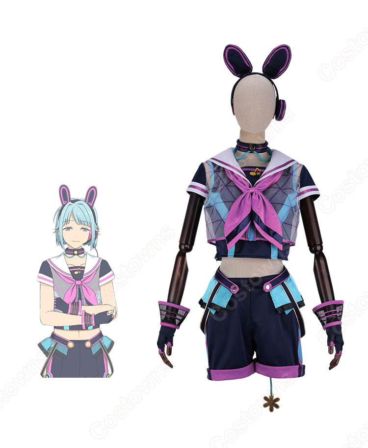 あんスタ 紫之創 ライブパーティ衣装 コスプレ衣装 『あんさんぶるスターズ！』 アミューズメント☆ネコとウサギのライブパーティ cosplay 仮装 変装-1
