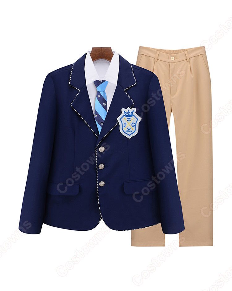 学園制服 コスプレ衣装 韓国ドラマ 【相続者たちThe Heirs】 キム・タン チャ・ウンサン ユ・ラヘル 制服 コスプレ衣装 文化祭 体育祭 ユニフォーム コスチューム 韓国風制服-3