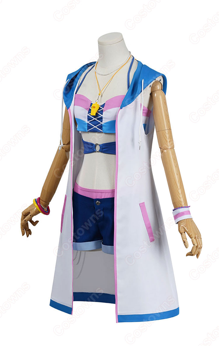 スクフェス 嵐千砂都 水着 コスプレ衣装 『ラブライブ! スクールアイドルフェスティバル』 Liella! サニーオーシャン編 ちぃちゃん式準備体操 cosplay 仮装 変装-2