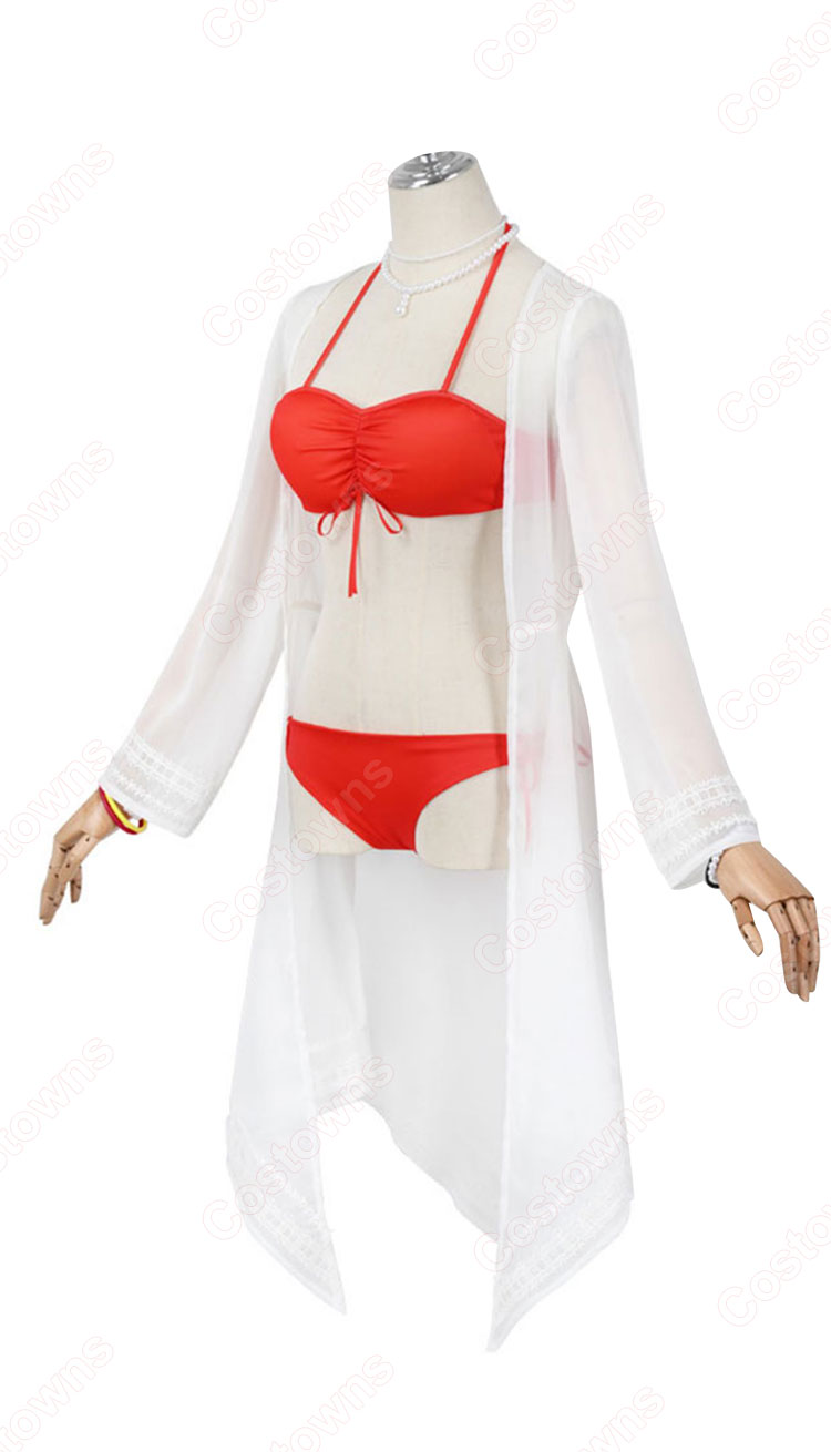 スクフェス 澁谷かのん 水着 コスプレ衣装 『ラブライブ！ スクールアイドルフェスティバル』 Liella! サニーオーシャン編 波のプールで cosplay 仮装 変装-2