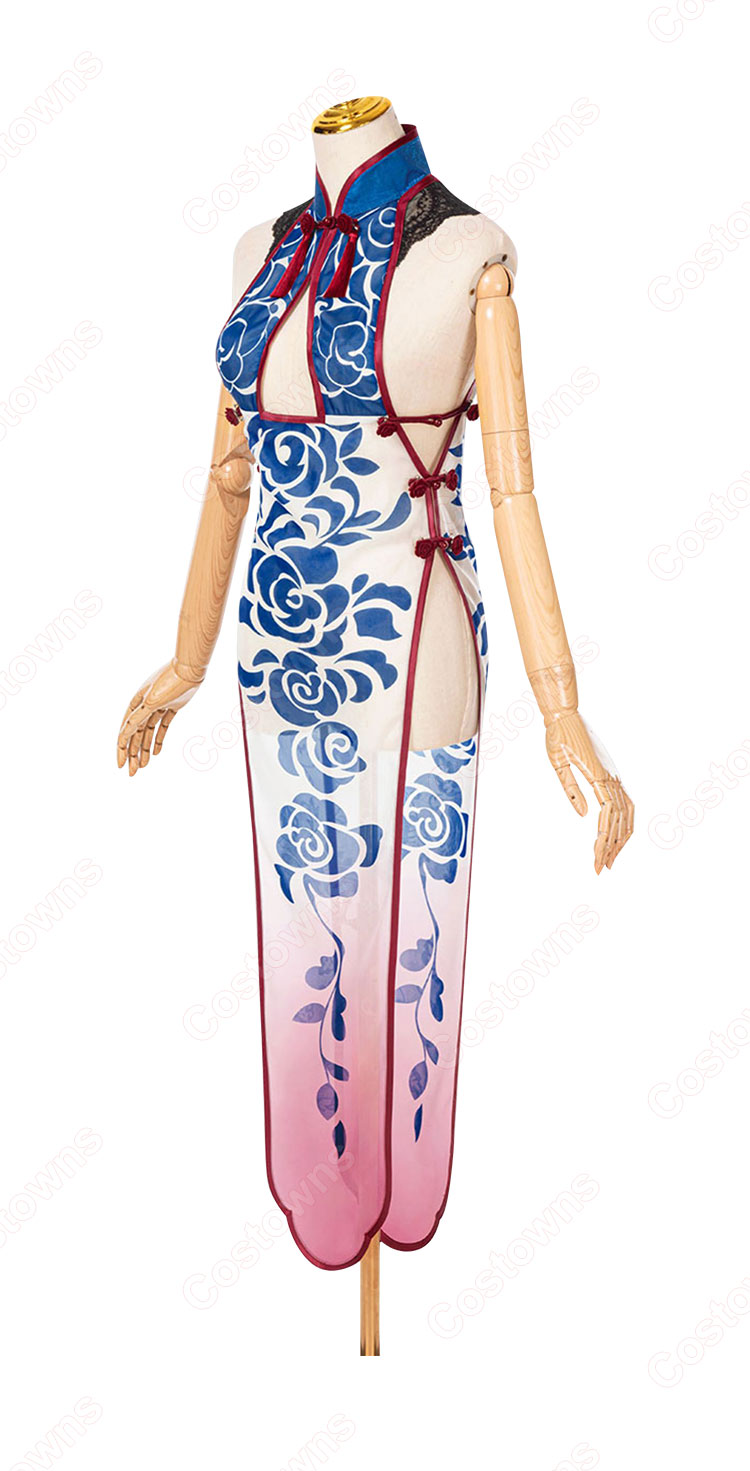 FGO 虞美人 チャイナドレス 概念礼装 閑話休怠 コスプレ衣装 『Fate/Grand Order』 ハロウィン2022 cosplay 仮装 変装-6