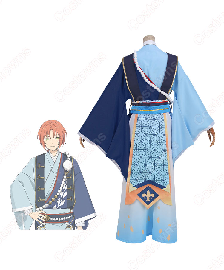 あんスタ 朱桜司 月永レオ 瀬名泉 朔間凛月 鳴上嵐 招福宴衣装 コスプレ衣装 『あんさんぶるスターズ!』 Knights 初興行★祝宴のフォーチューンライブ cosplay 仮装 変装-4