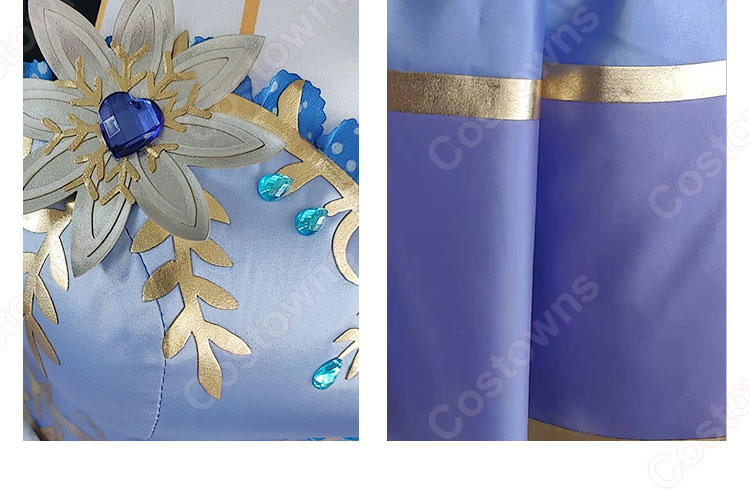 スクフェス 園田海未 コスプレ衣装 『ラブライブ！ スクールアイドルフェスティバル』 氷の幻想世界編 あつあつパンダまん cosplay 仮装 変装-6