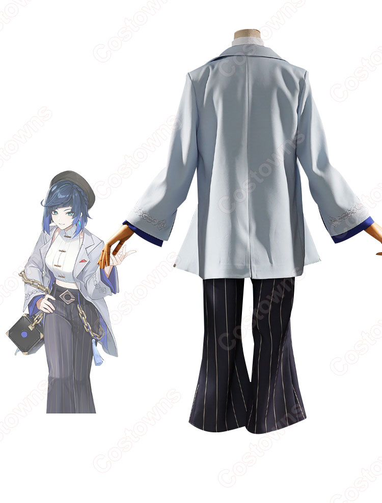 原神×ピザハット 夜蘭(イェラン) 現代服 コスプレ衣装-2
