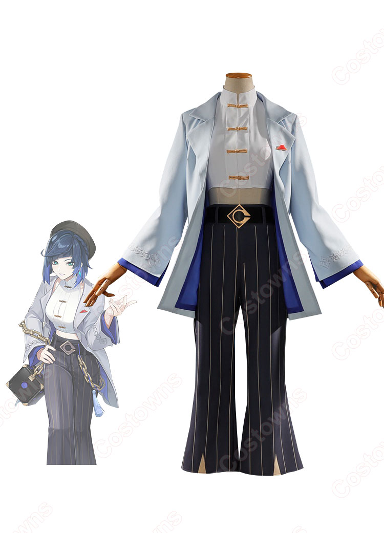原神×ピザハット 夜蘭(イェラン) 現代服 コスプレ衣装-1