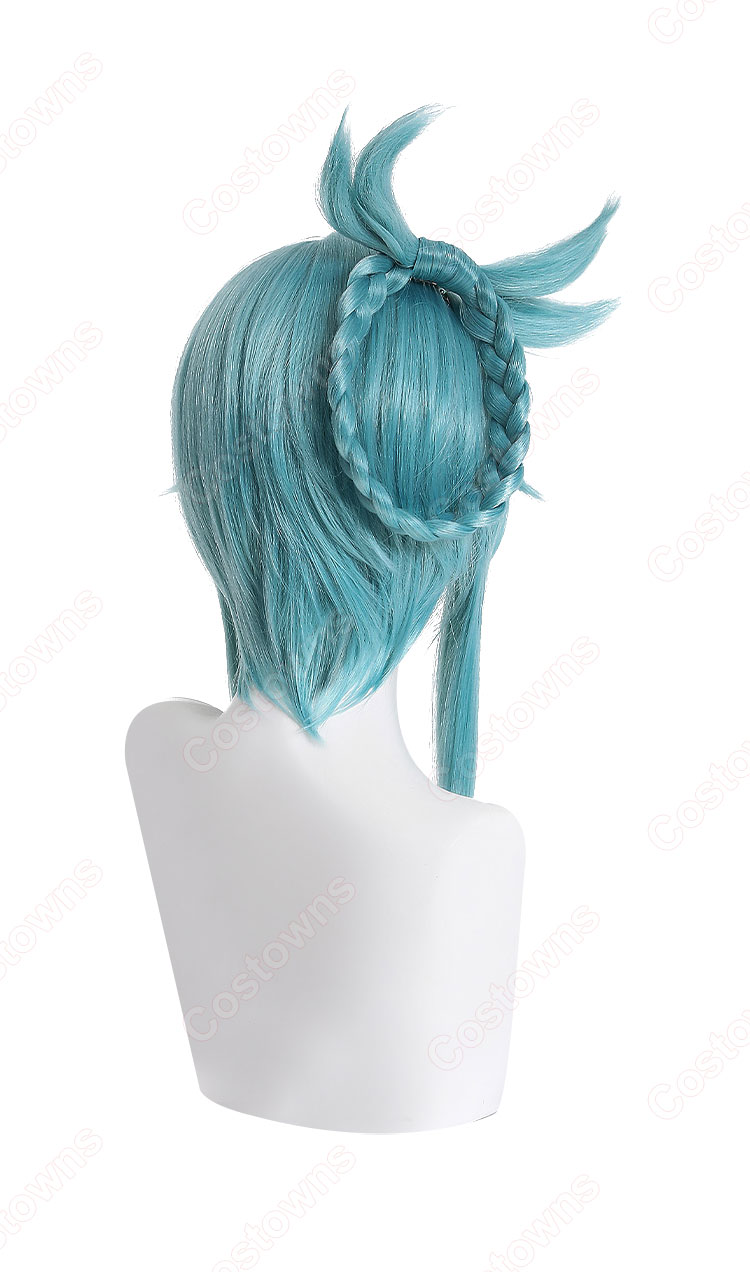 原神 歌塵浪市真君 ピンばあや コスプレウィッグ-5