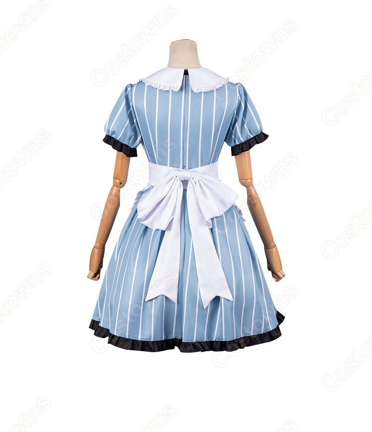 女神のカフェテラス メイド服 鶴河秋水 月島流星 小野白菊 鳳凰寺紅葉 幕澤桜花 コスプレ衣装-4