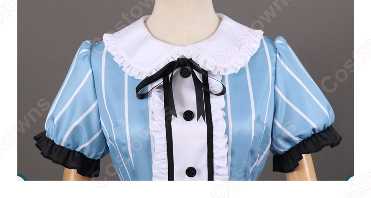 女神のカフェテラス メイド服 鶴河秋水 月島流星 小野白菊 鳳凰寺紅葉 幕澤桜花 コスプレ衣装-5