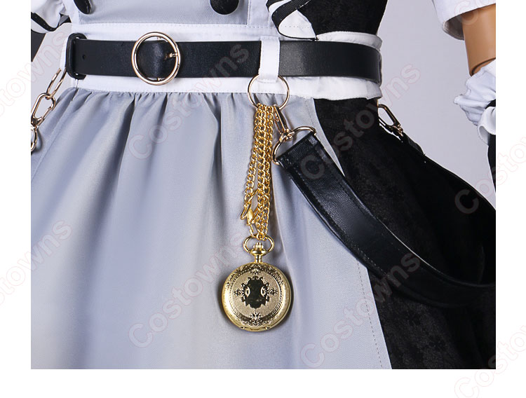 ホロライブ 女性VTuber 星街すいせい コスプレ衣装 戦うメイド メイド服-10