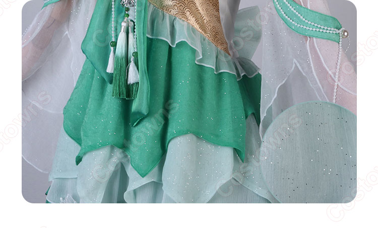 Naraka: Bladepoint 紫萍 春雪 コスプレ衣装-10