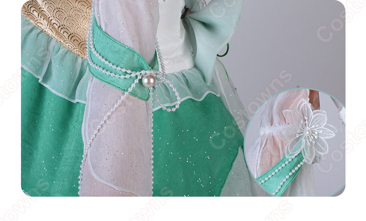 Naraka: Bladepoint 紫萍 春雪 コスプレ衣装-9