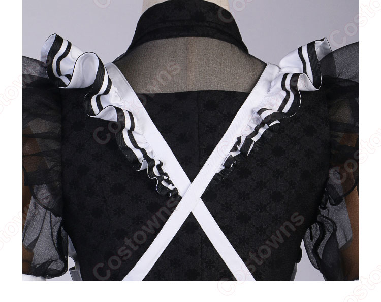 ホロライブ 女性VTuber 星街すいせい コスプレ衣装 戦うメイド メイド服-9