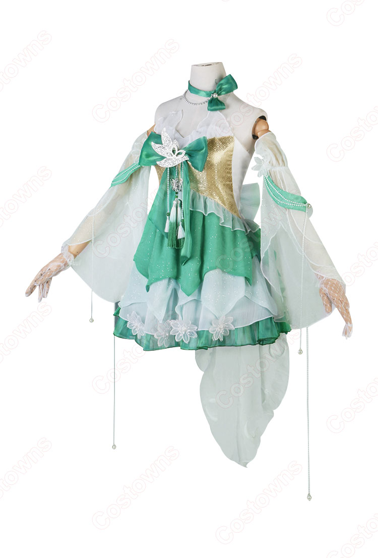 Naraka: Bladepoint 紫萍 春雪 コスプレ衣装-3