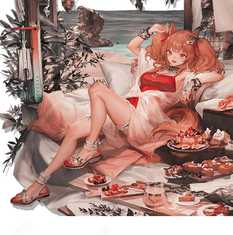 アークナイツ アンジェリーナ 夏の花弁 水着 コスプレ衣装-1