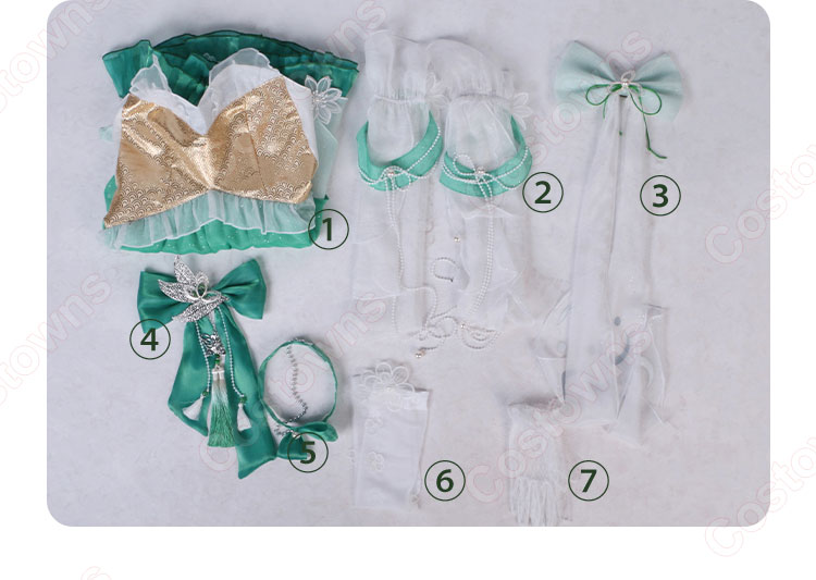 Naraka: Bladepoint 紫萍 春雪 コスプレ衣装-14