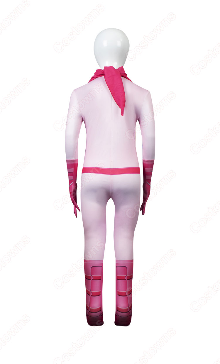 ピーチ姫 ライダー スーツ コスプレ衣装 2023 映画 『ザ・スーパーマリオブラザーズ・ムービー』 cosplay 仮装 変装 子供サイズ-4