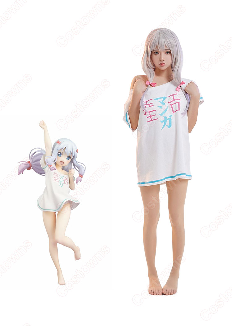 エロマンガ先生 和泉紗霧 コスプレ衣装 Tシャツ-3