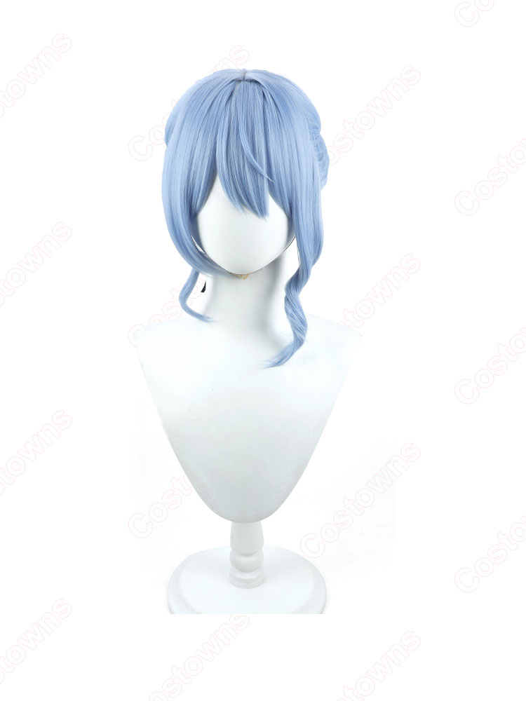 ホロライブ 女性VTuber 星街すいせい コスプレウィッグ 「みちづれ - From THE FIRST TAKE」 耐熱かつら cosplay wig 通販-2