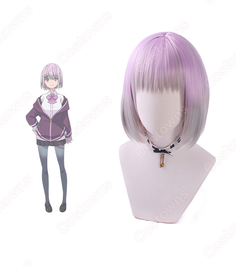 SSSS.GRIDMAN 新条アカネ コスプレウィッグ-3