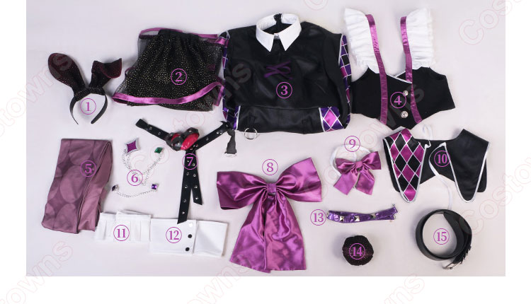 あんスタ! 白鳥藍良 乱雲FUMBLE衣装 コスプレ衣装 『あんさんぶるスターズ!!』 スカウト!乱雲FUMBLE アンラッキーバニー cosplay 仮装 変装-7