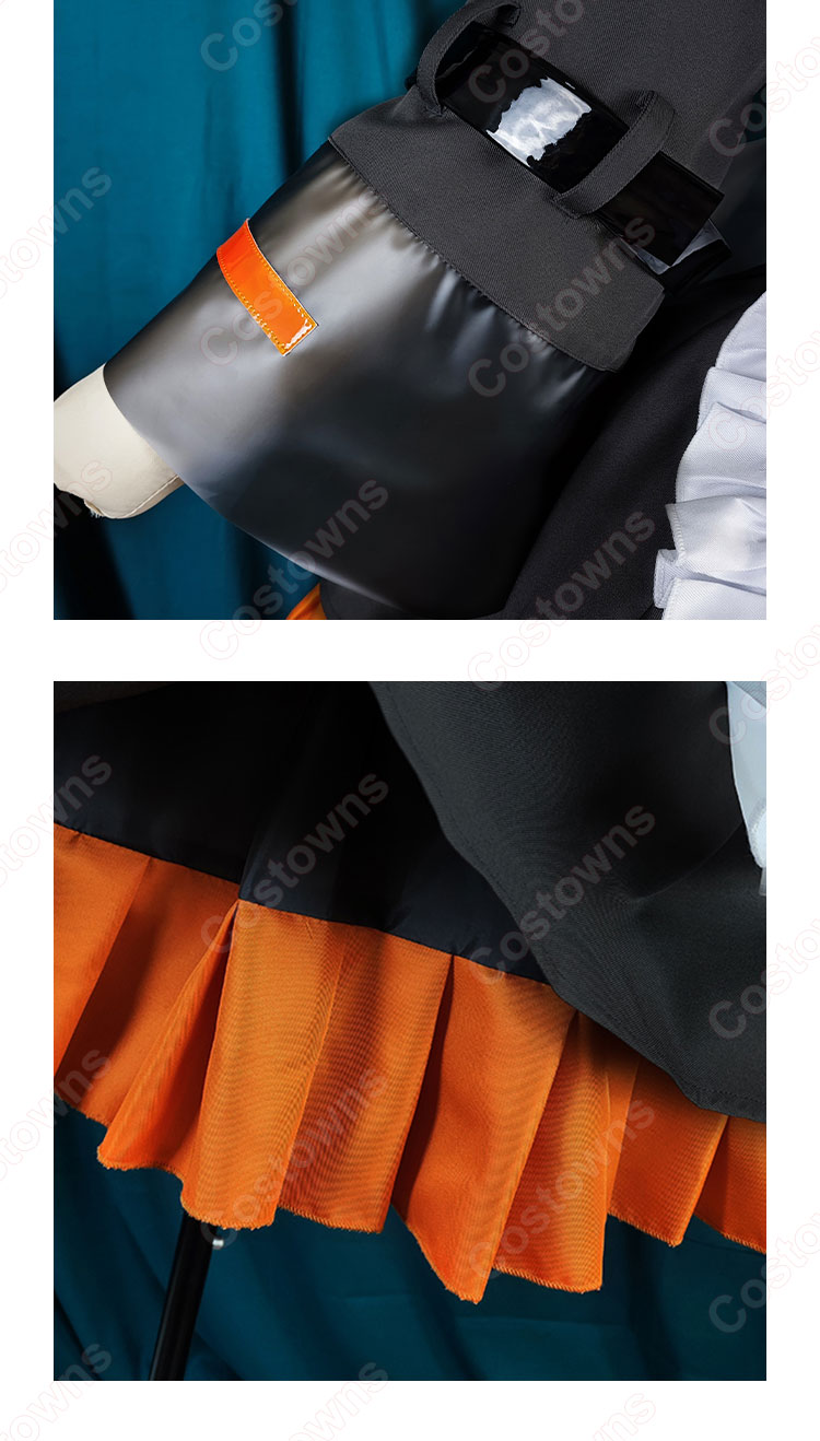 VTuber にじさんじ Alban Knox (アルバーン・ノックス) コスプレ衣装 ネコ耳メイド服-7