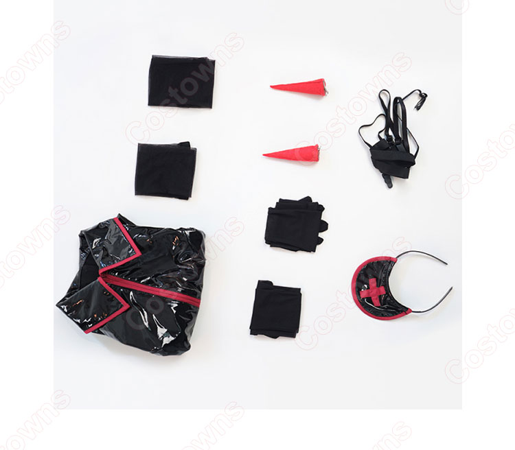 チェンソーマン マキマ パワー コスプレ衣装 黒 ナース服-9