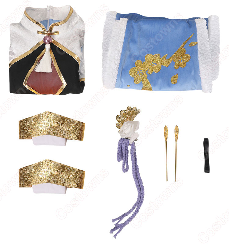 Re:ゼロから始める異世界生活 エミリア 優雅美人 コスプレ衣装 チャイナドレス-7